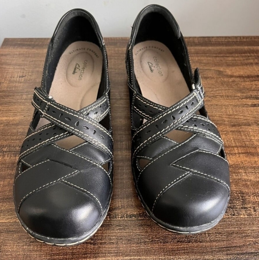 Clarks Collection Women's Shoes 9.5 M Ultimate Comfort Black - Picture 2 of 3